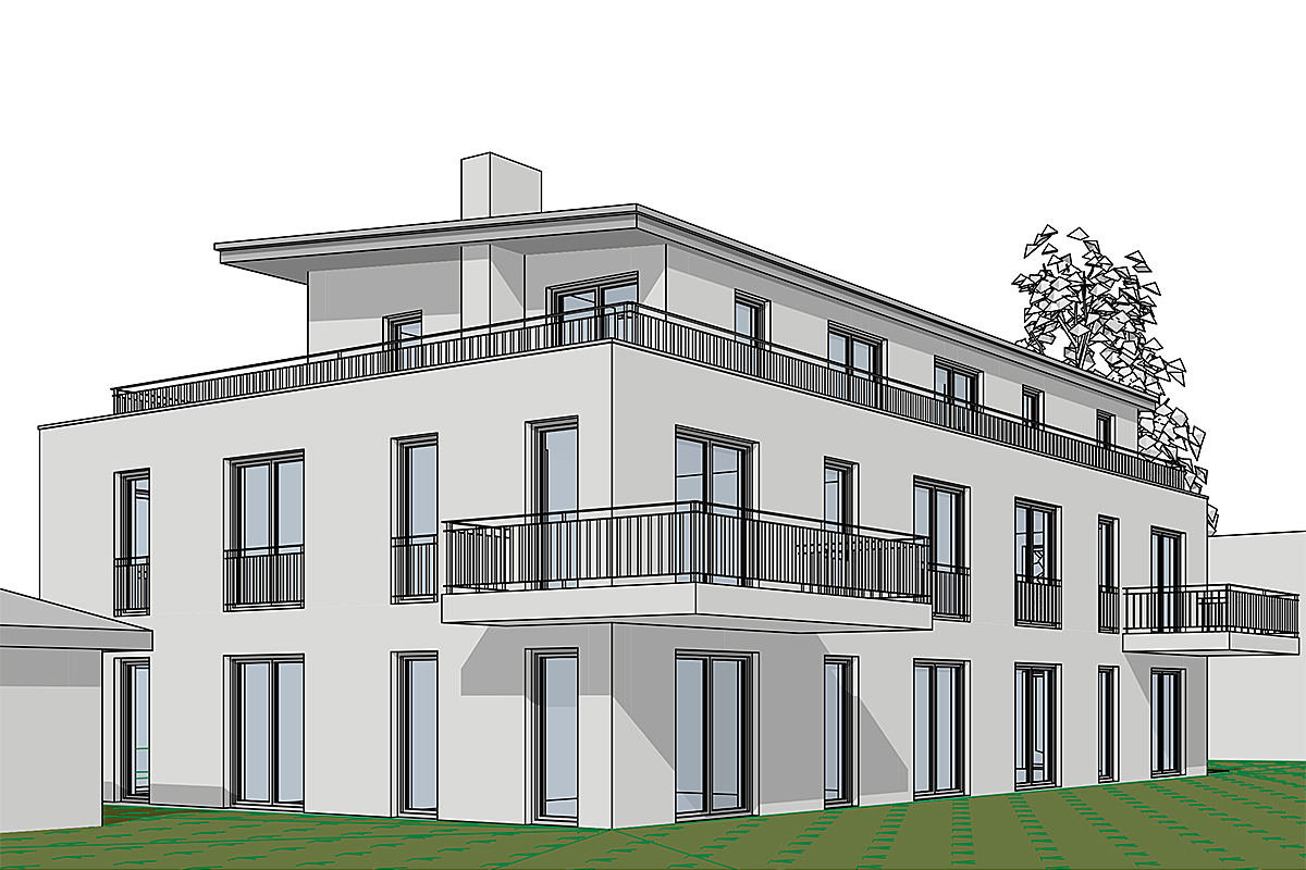 Neubau Mehrfamilienhaus in Trudering Entwurf, Planung und Bauleitung